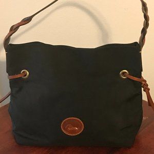 Dooney & Bourks Black Bag with Brown Leather